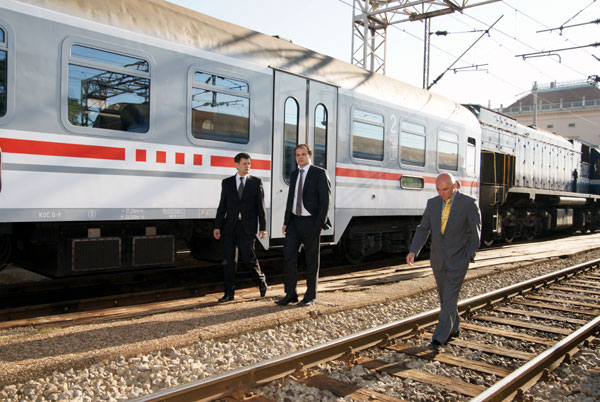 2012. 05. 11. -  Ministar Siniša Hajdaš Dončić doputovao vlakom iz Zaboka na radni sastanak u HŽ